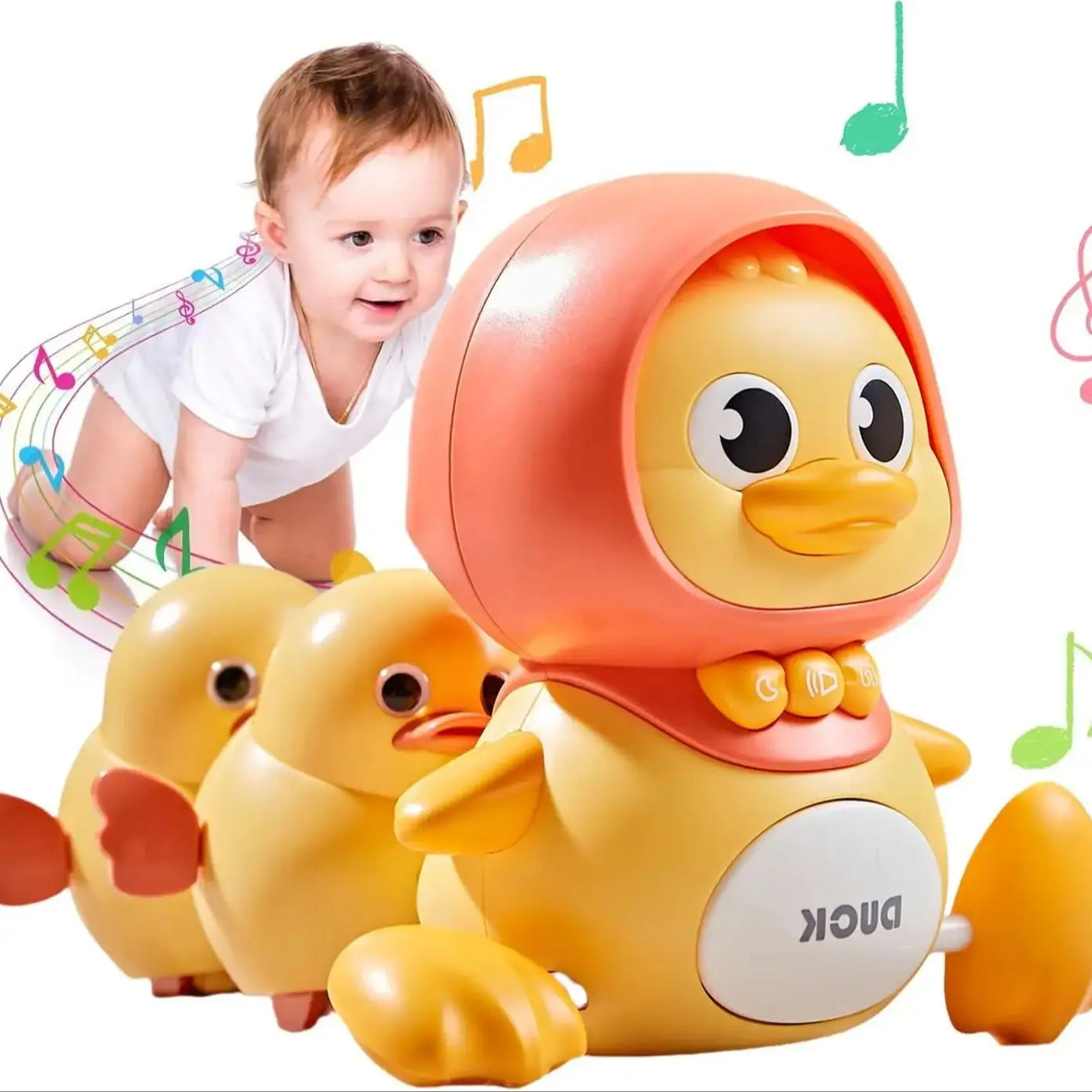 Musical Crawling Duck Toy