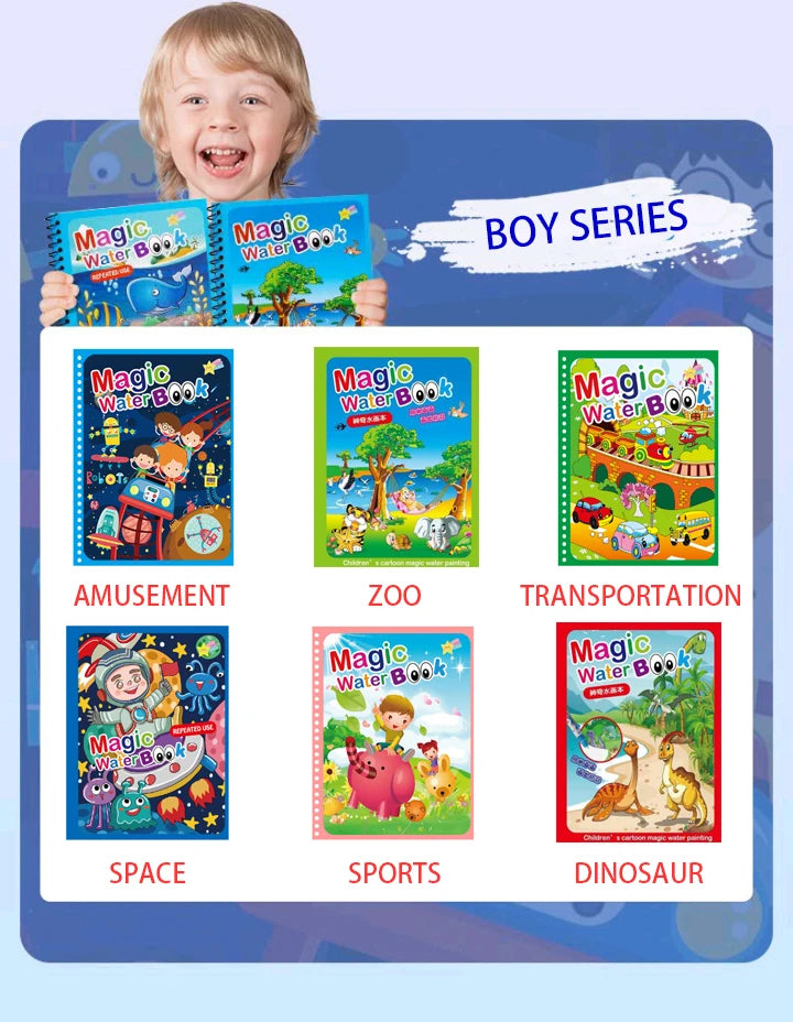 Magical Book Water Drawing Montessori Toys