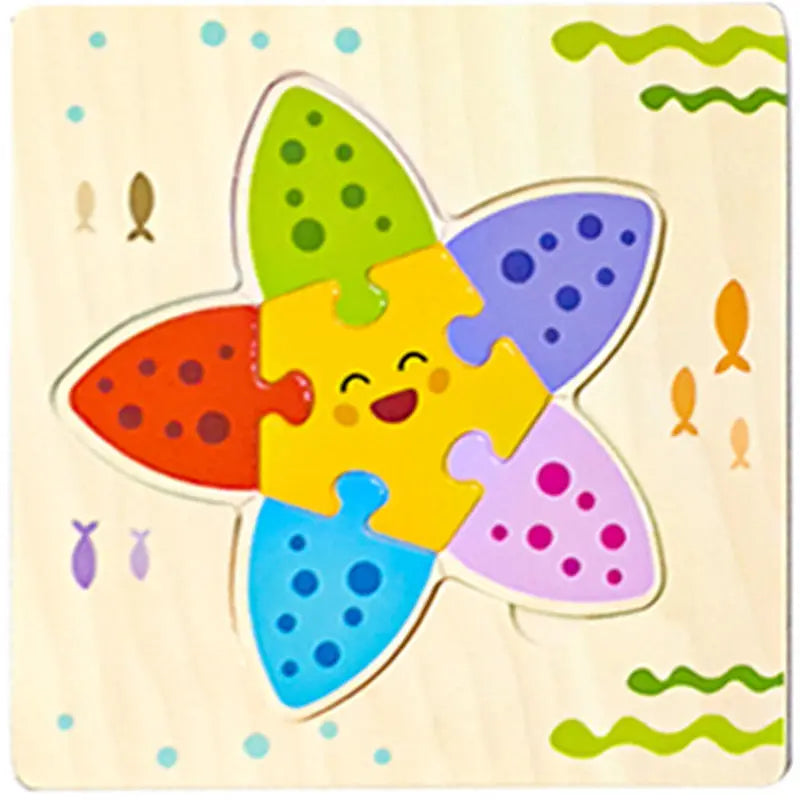 Baby Wooden 3D Tangram Animal Puzzles