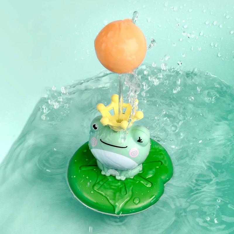 Baby Bath Toys Electric Spray Water Floating Rotation Frog Sprinkler