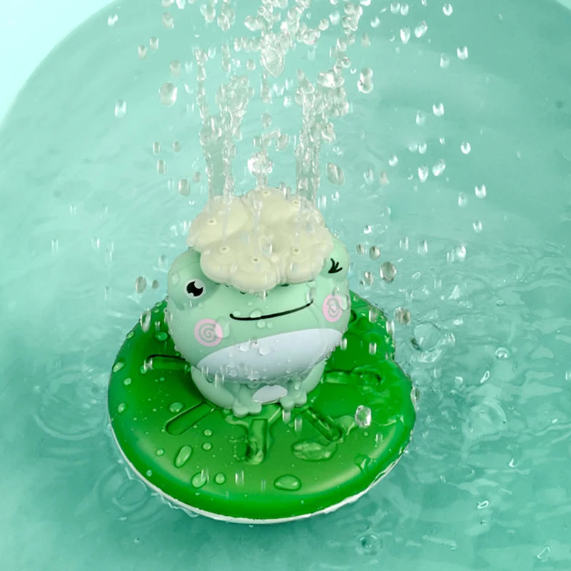 Baby Bath Toys Electric Spray Water Floating Rotation Frog Sprinkler