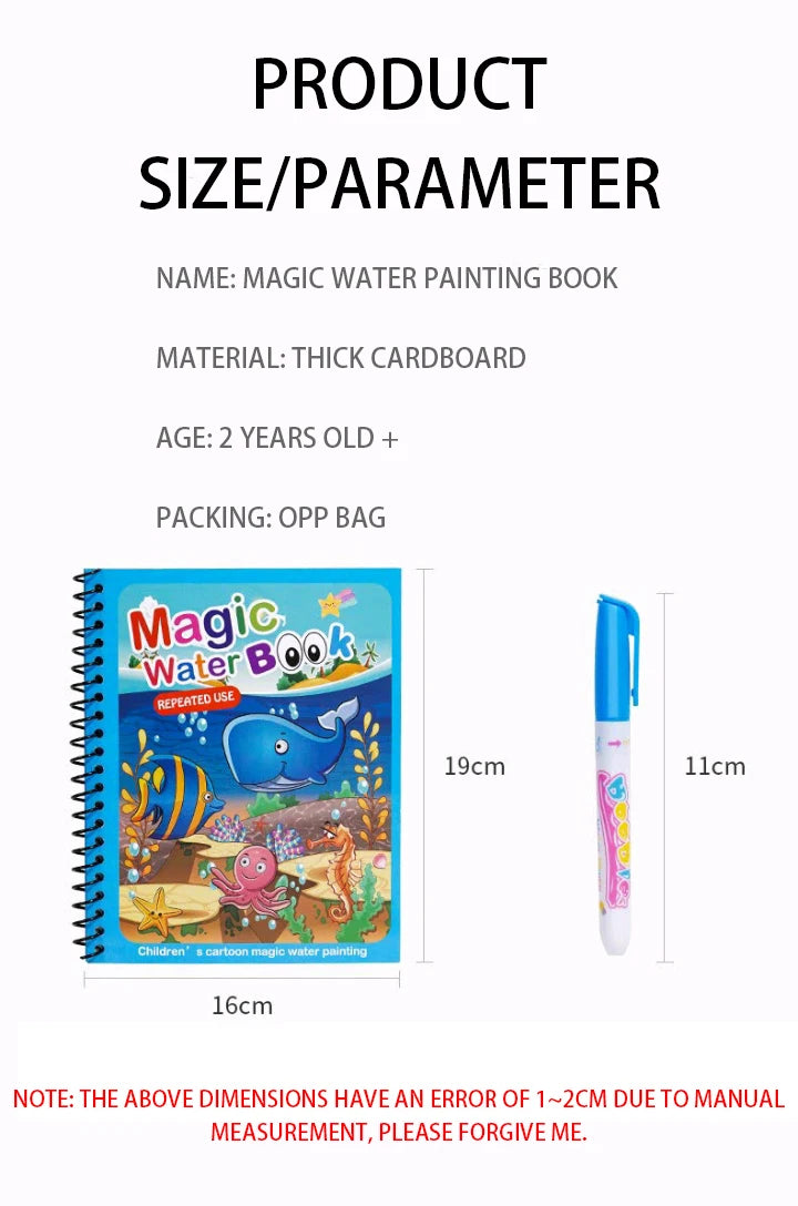 Magical Book Water Drawing Montessori Toys