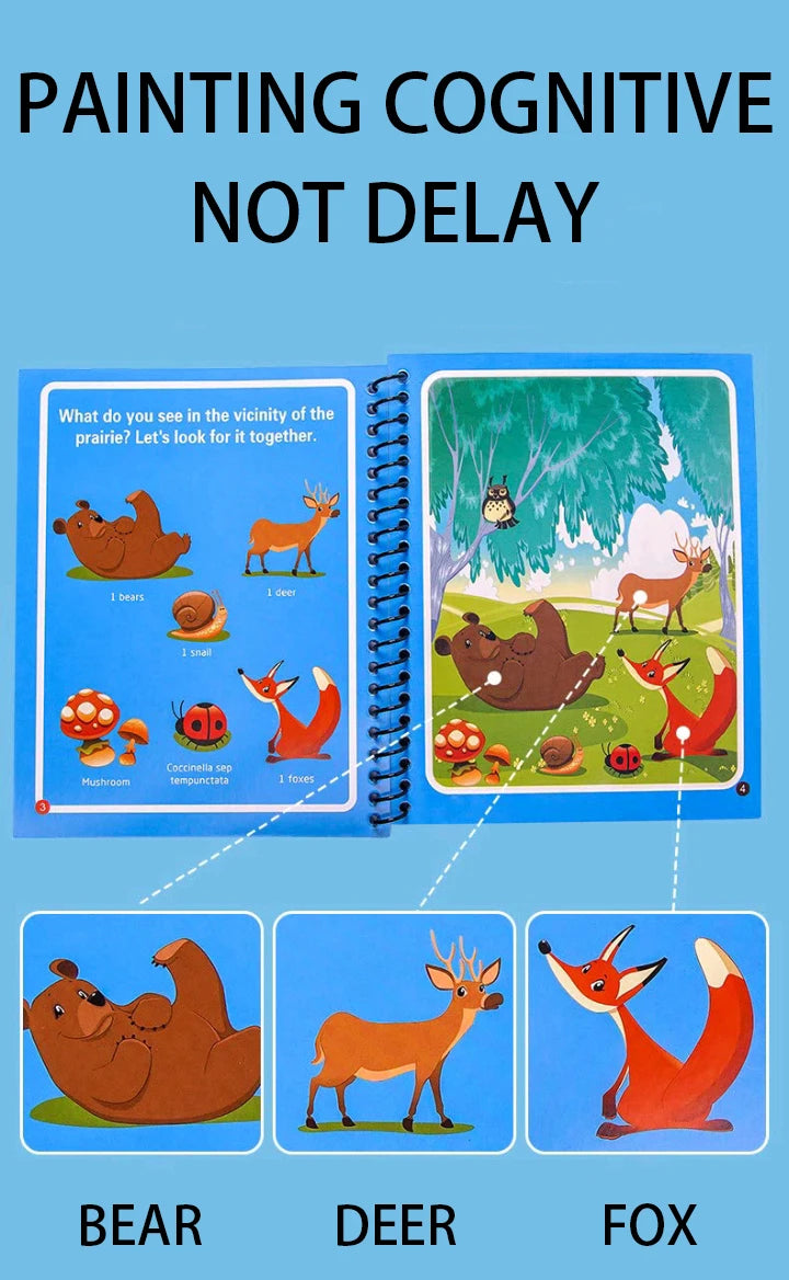Magical Book Water Drawing Montessori Toys