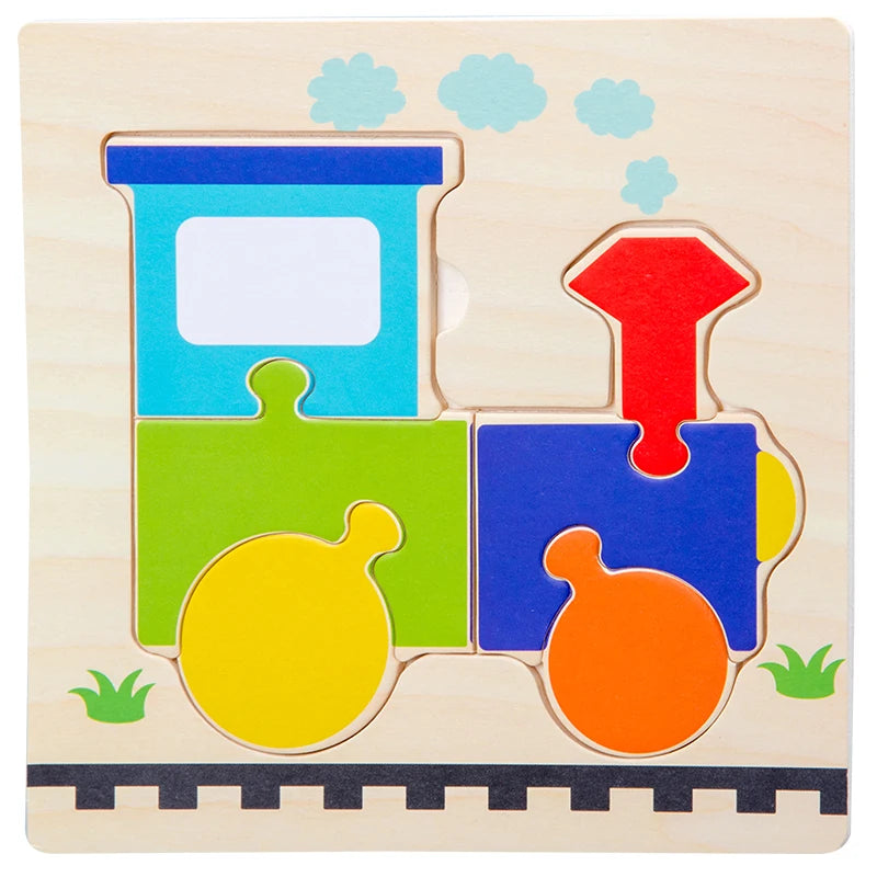 Baby Wooden 3D Tangram Animal Puzzles