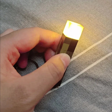 Minecraft Torch LED Mini Keychain – USB Rechargeable Pendant for Kids