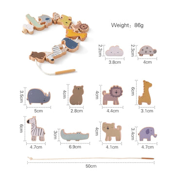 Baby Animal Threading Toys