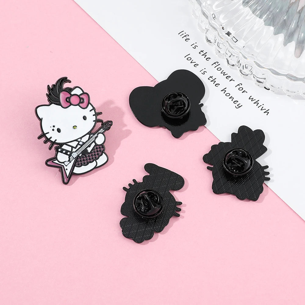 Anime Kitty Cat Enamel Brooch