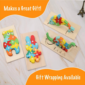 High Quality 3D Wooden Animal Puzzles