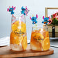 8PCS Stitch Reusable Straw Cartoon Disney Birthday Party Supplies Creative Drinking Tea straw Lilo&Stitch Anime Gifts For Kids