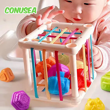 Montessori Baby Toys Stack Pull Blocks Games