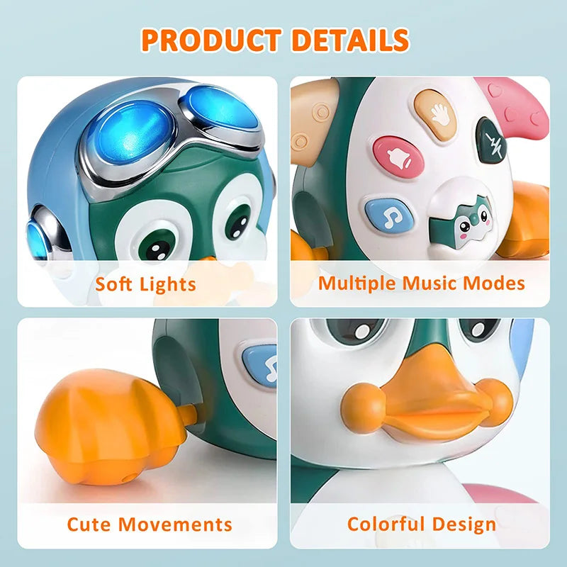 Musical Penguin Crawling Toy