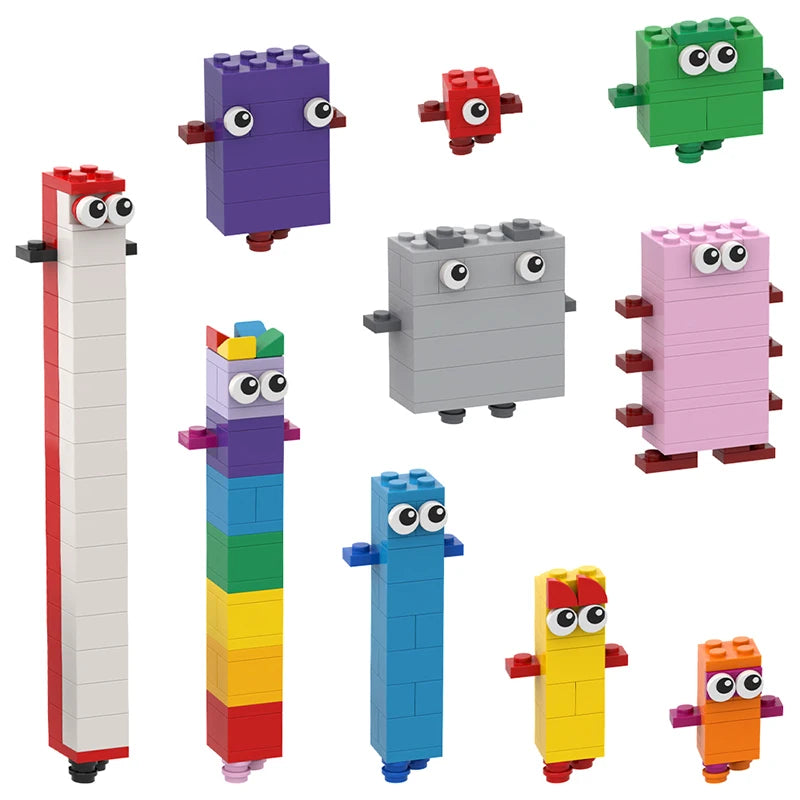 Buildmoc Ideas Number Figure 1 to 10 Building Blocks Kit