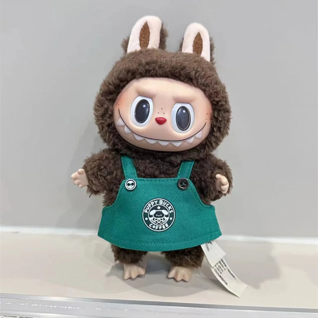 Labubu Green Coffee, Christmas Outfit  Set