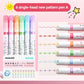 Flower Line Shape Highlighter Pen Set