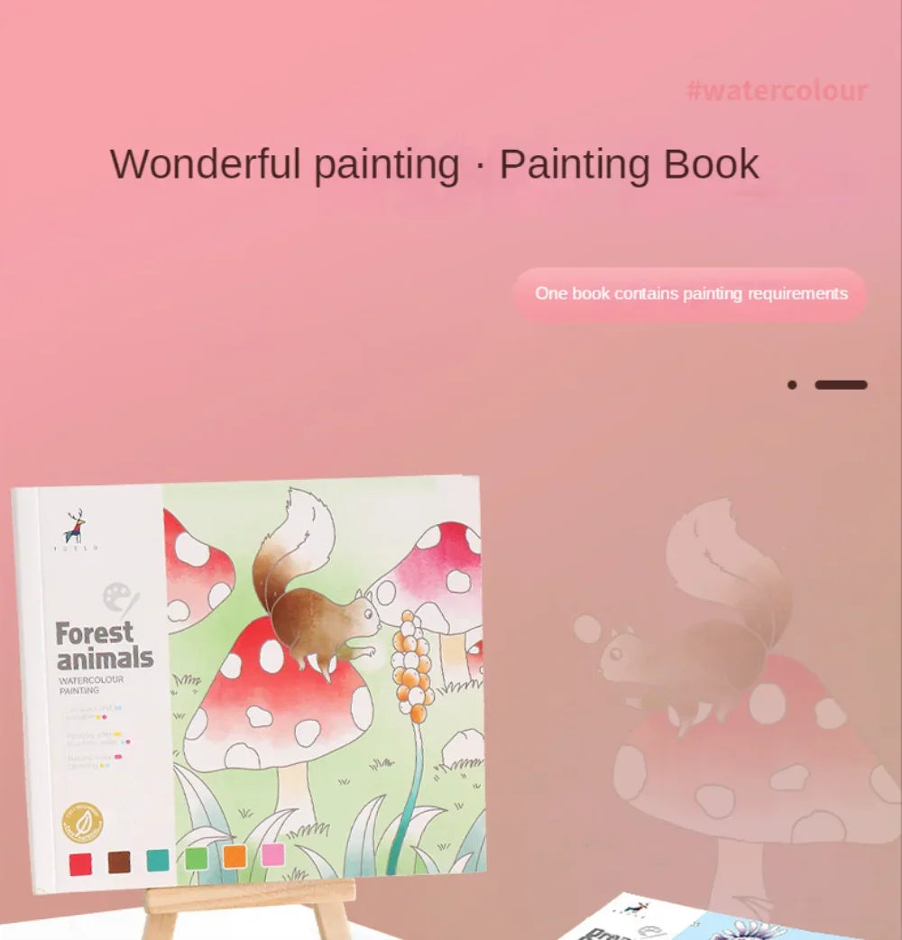 Creative Watercolor Painting Book for Kids
