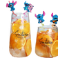 8PCS Stitch Reusable Straw Cartoon Disney Birthday Party Supplies Creative Drinking Tea straw Lilo&Stitch Anime Gifts For Kids