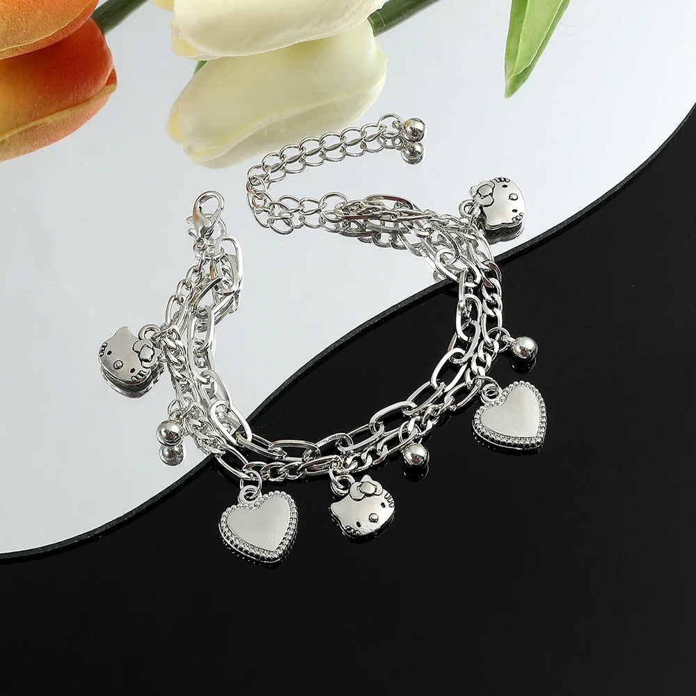 Hello Kitty Love Bell DIY Beaded Bracelet