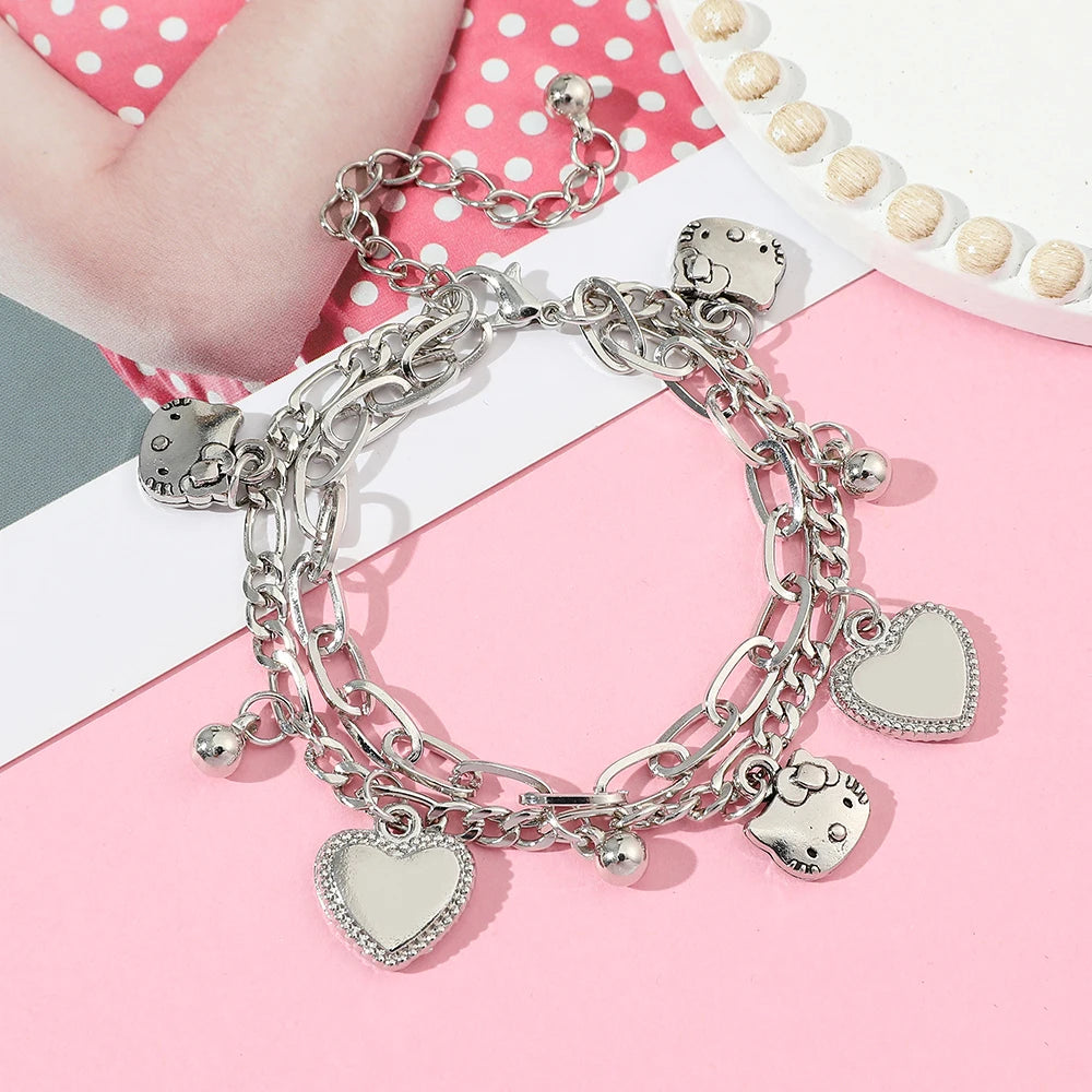 Hello Kitty Love Bell DIY Beaded Bracelet