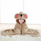 Cartoon Baby Bath Towel Hooded Swaddle Wrap