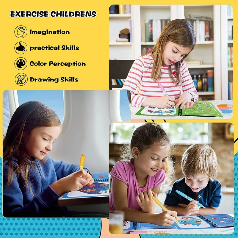 Montessori Water Drawing Book for Kids