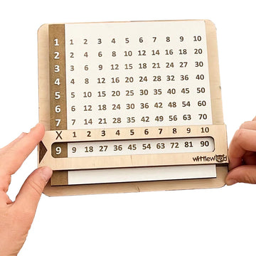 Wooden Slidable Multiplication Table