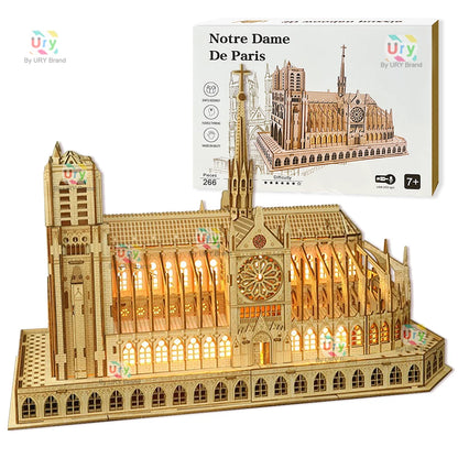 3D Wooden Cathedral Puzzle