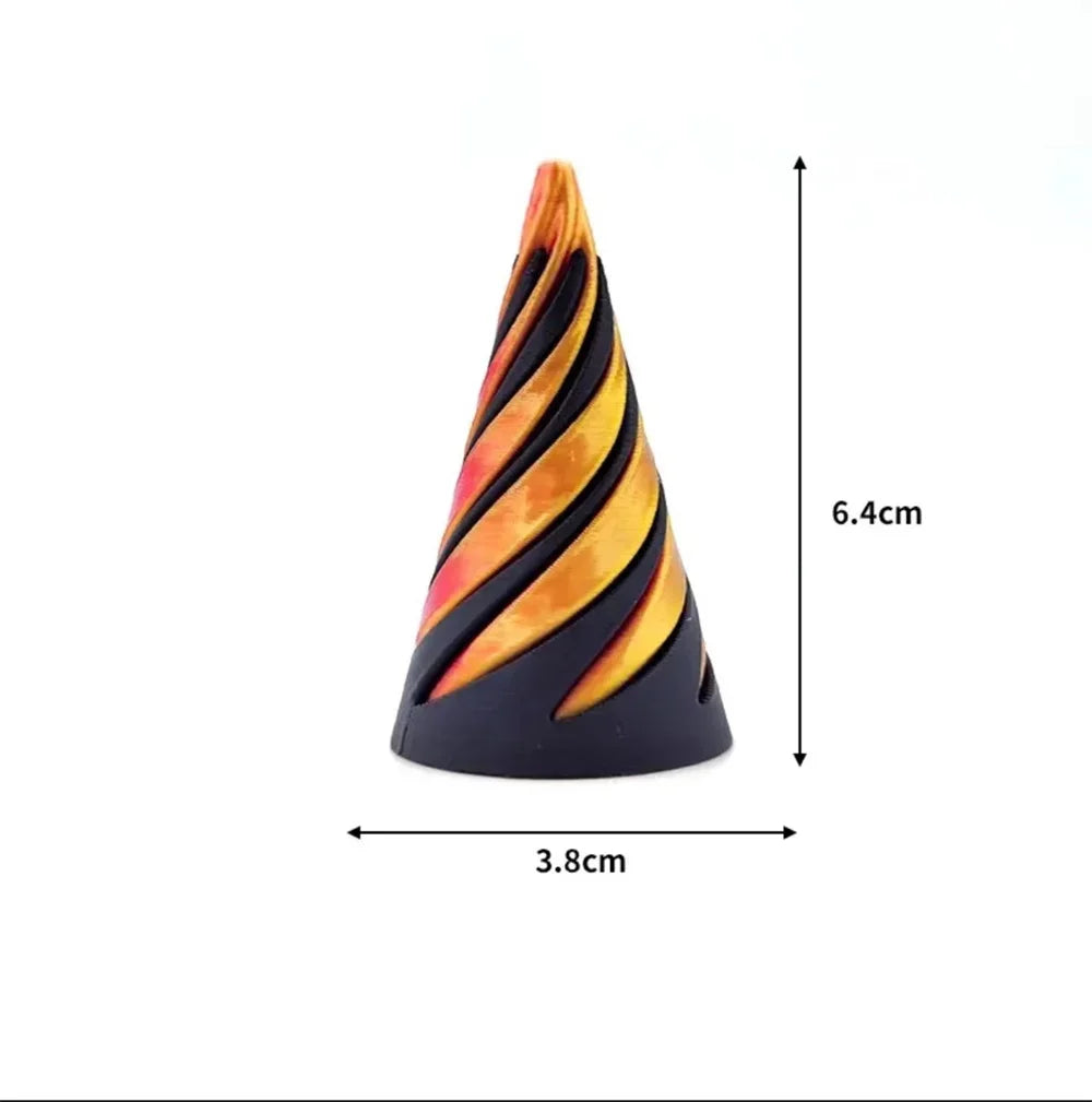 3D Printed Spiral Cone Toy