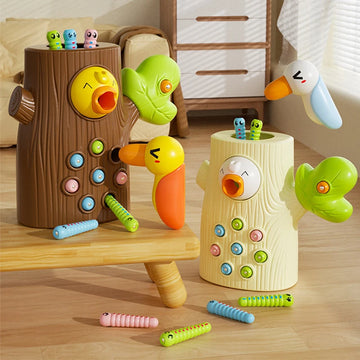 Toddler Woodpecker Catch Worm Toy