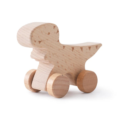 Wooden Dinosaur Car Teether