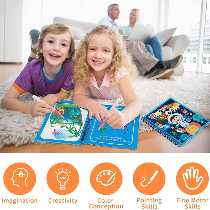 Montessori Water Drawing Book for Kids