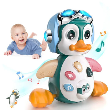 Musical Penguin Crawling Toy