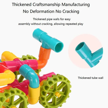 DIY Water-Pipe Building Blocks Educational Toy for Kids