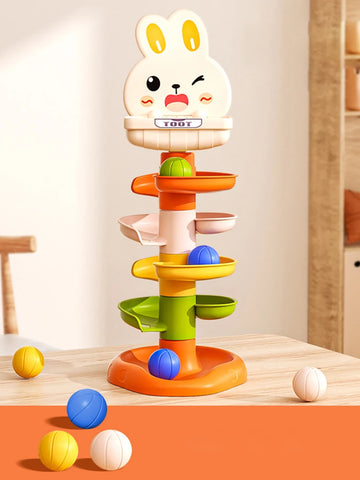 Montessori Ball Drop & Stacking Tower