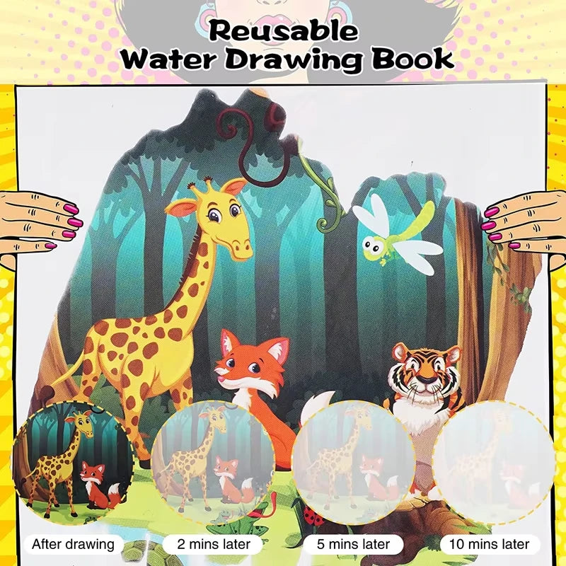 Montessori Water Drawing Book for Kids