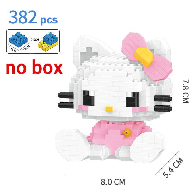 Hello Kitty Block Sanrio Anime Building Figure