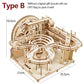 3D Wooden Marble Run Model Kit