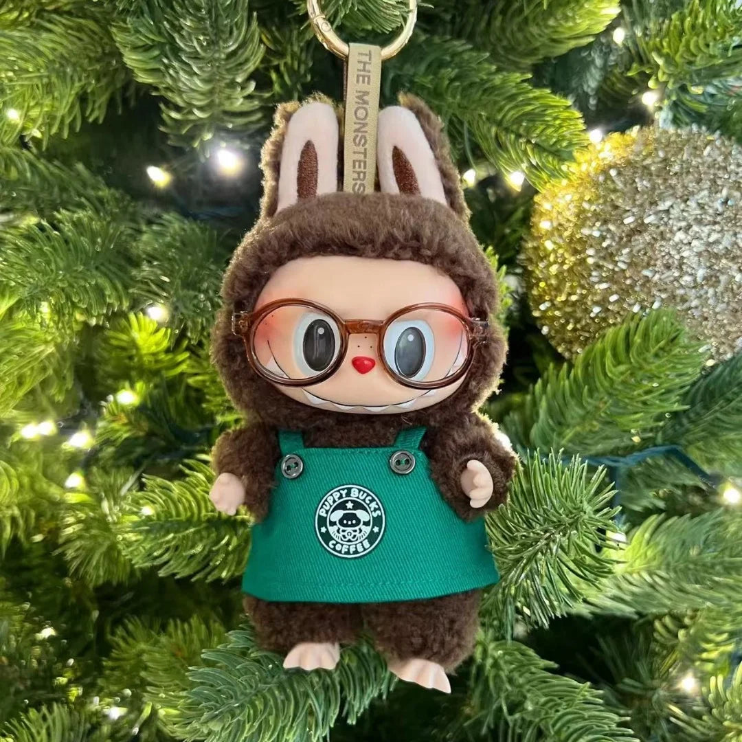 Labubu Green Coffee, Christmas Outfit  Set