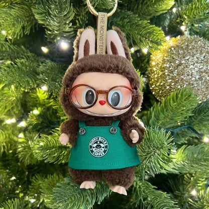 Labubu Green Coffee, Christmas Outfit  Set