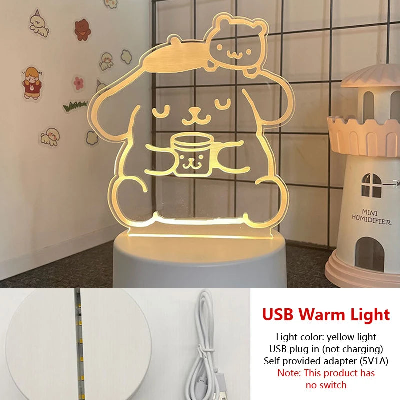 Hello Kitty KEROKERO KEROPPI My Melody Night Light