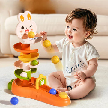 Montessori Ball Drop & Stacking Tower