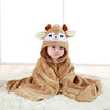 Cartoon Baby Bath Towel Hooded Swaddle Wrap