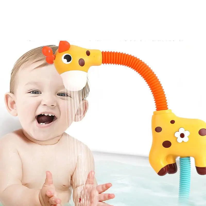 Giraffe Electric Spray Water Squirt Sprinkler Baby Bath Toys