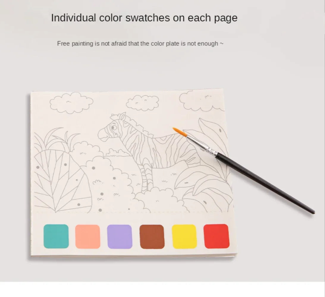 Creative Watercolor Painting Book for Kids