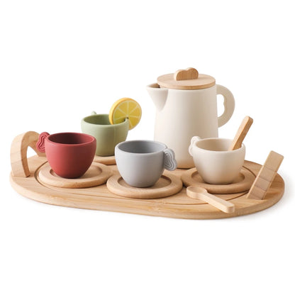 Wooden Children Montessori Toy Teapot Teacup