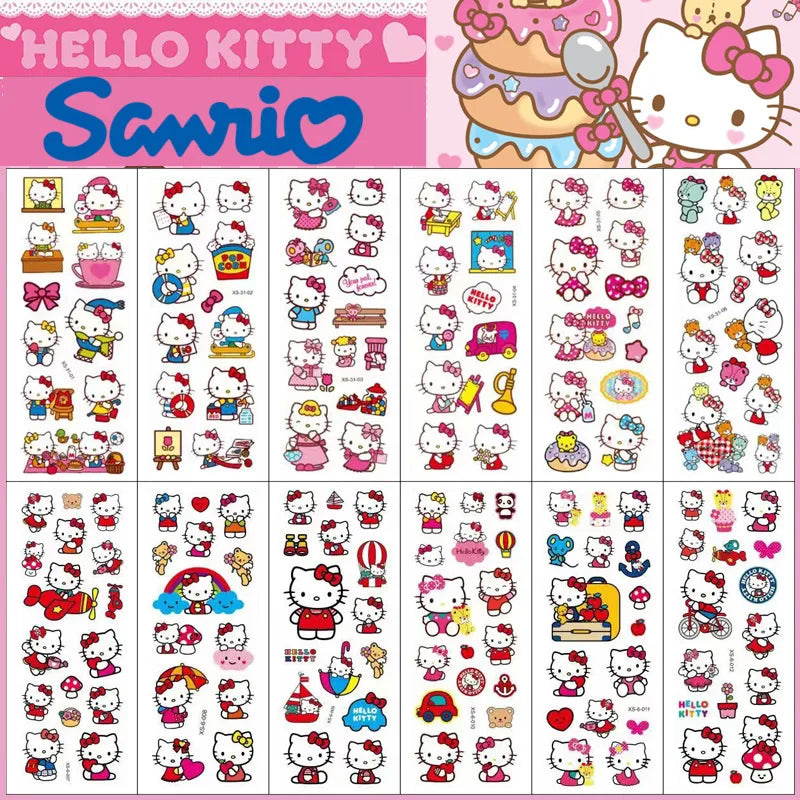 12pcs Hello Kitty 3D Bubble Stickers
