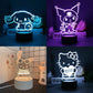 Hello Kitty KEROKERO KEROPPI My Melody Night Light