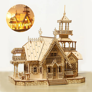 DIY Villa 3D Wooden Model Kit