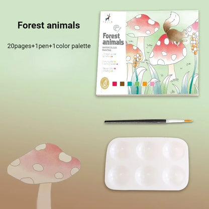 Creative Watercolor Painting Book for Kids