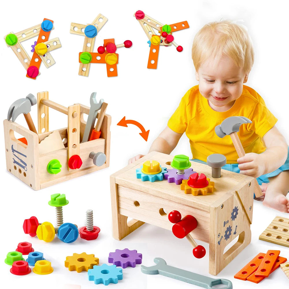 Kids Tool Bench Wooden Set