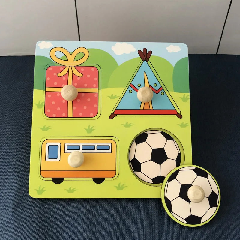 Montessori Wooden Baby Puzzle